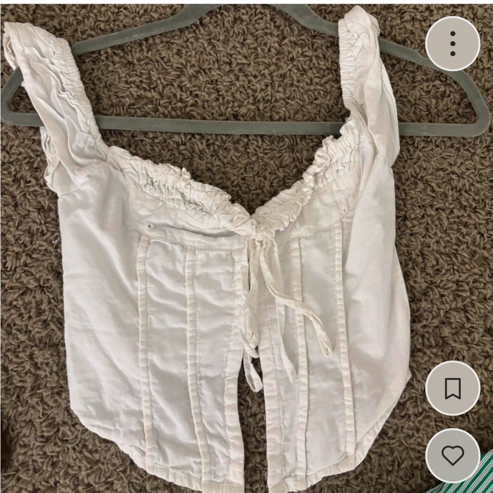 White princess Polly corset top